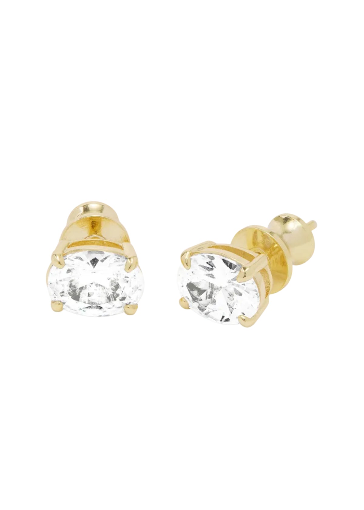 Hello Gorgeous 8mm Studs - Gld/Wht