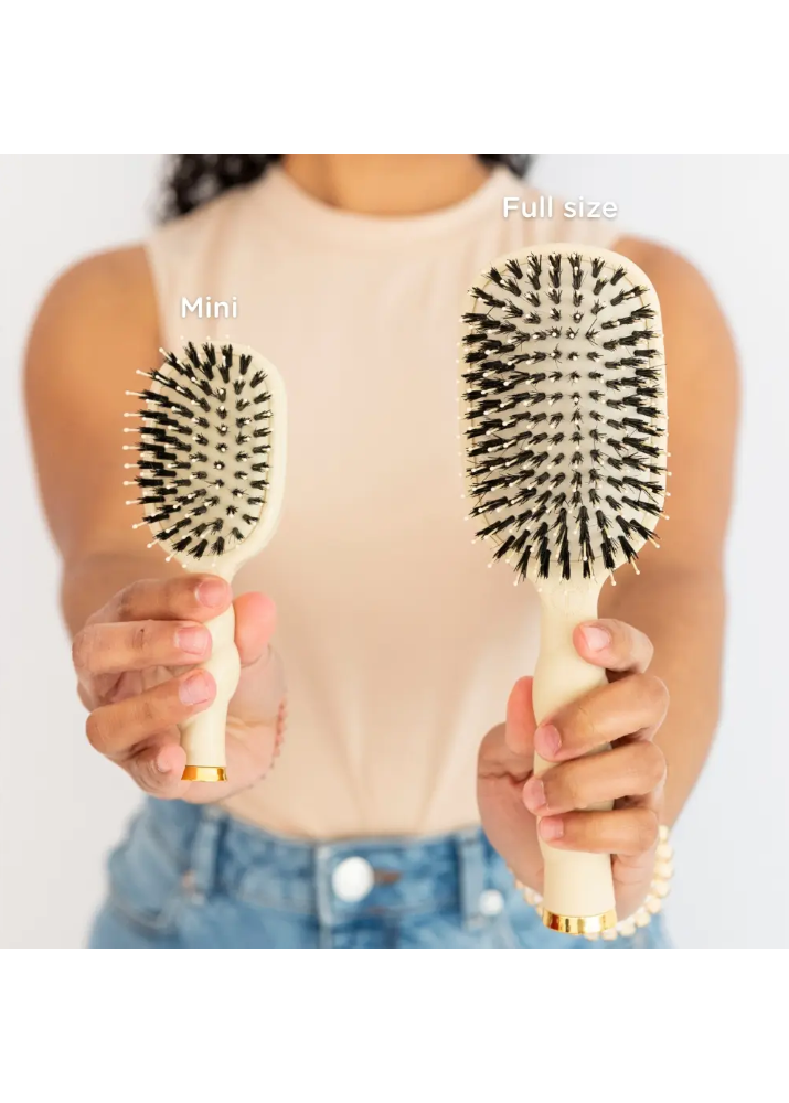 Mini Boar Brush - Tan