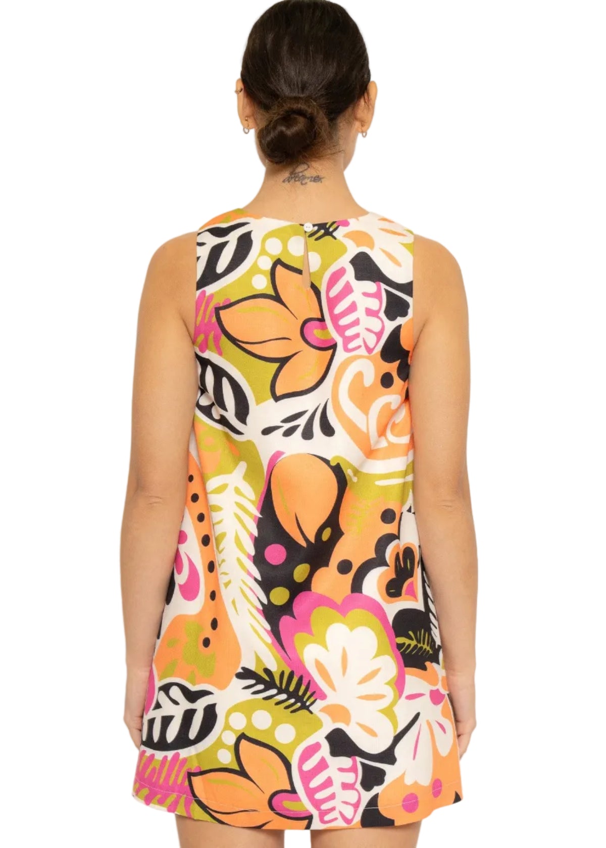 Sleeveless Shift Mini Dress