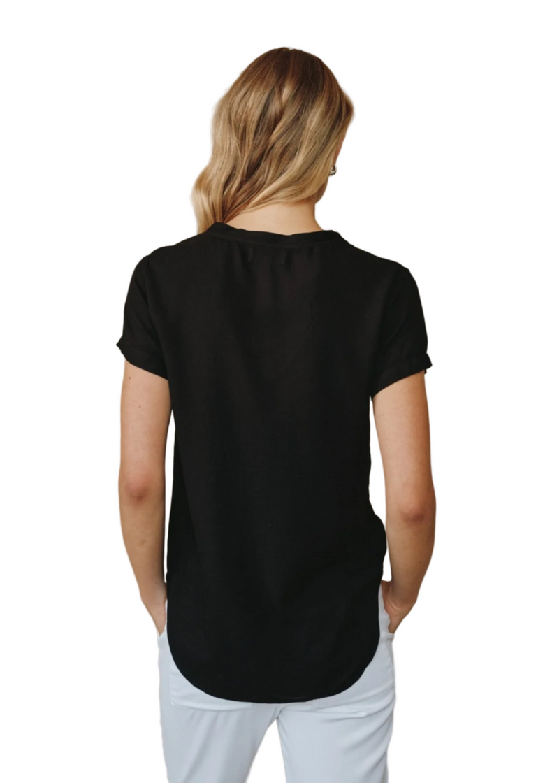 V-Neck Tee - Black