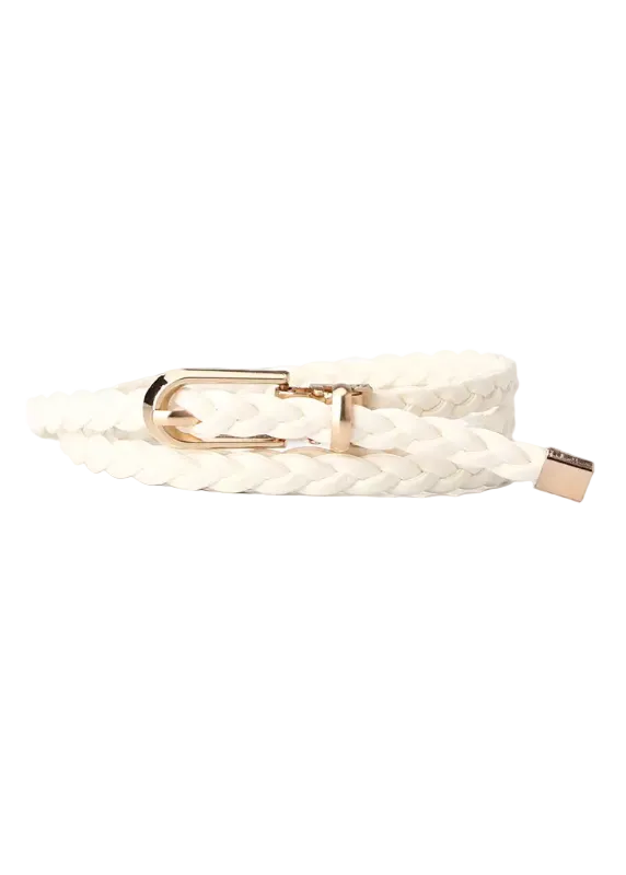 Fashionable Ladies Weave Thin Waist Belt