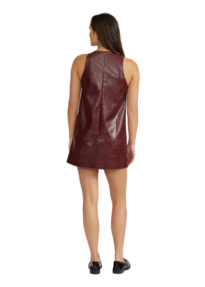 Onyx Faux Leather Dress
