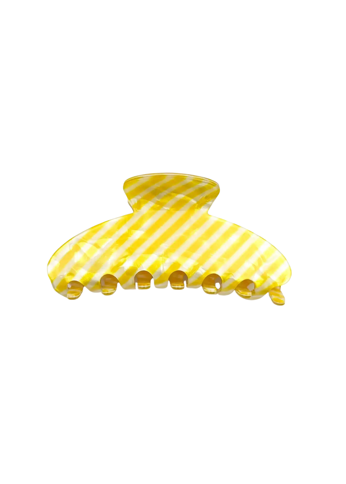 Classic Striped Oval Hair Clip
