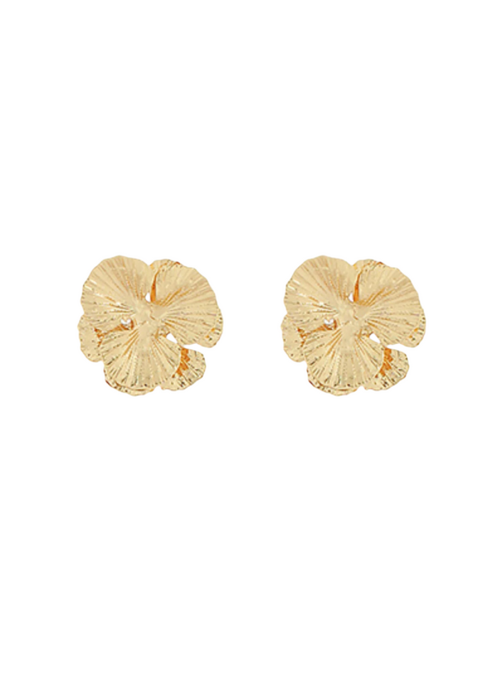 Textured Flower Earring
