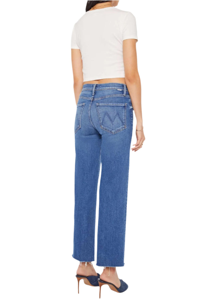 Mid Rise Rambler Zip Ankle Fray
