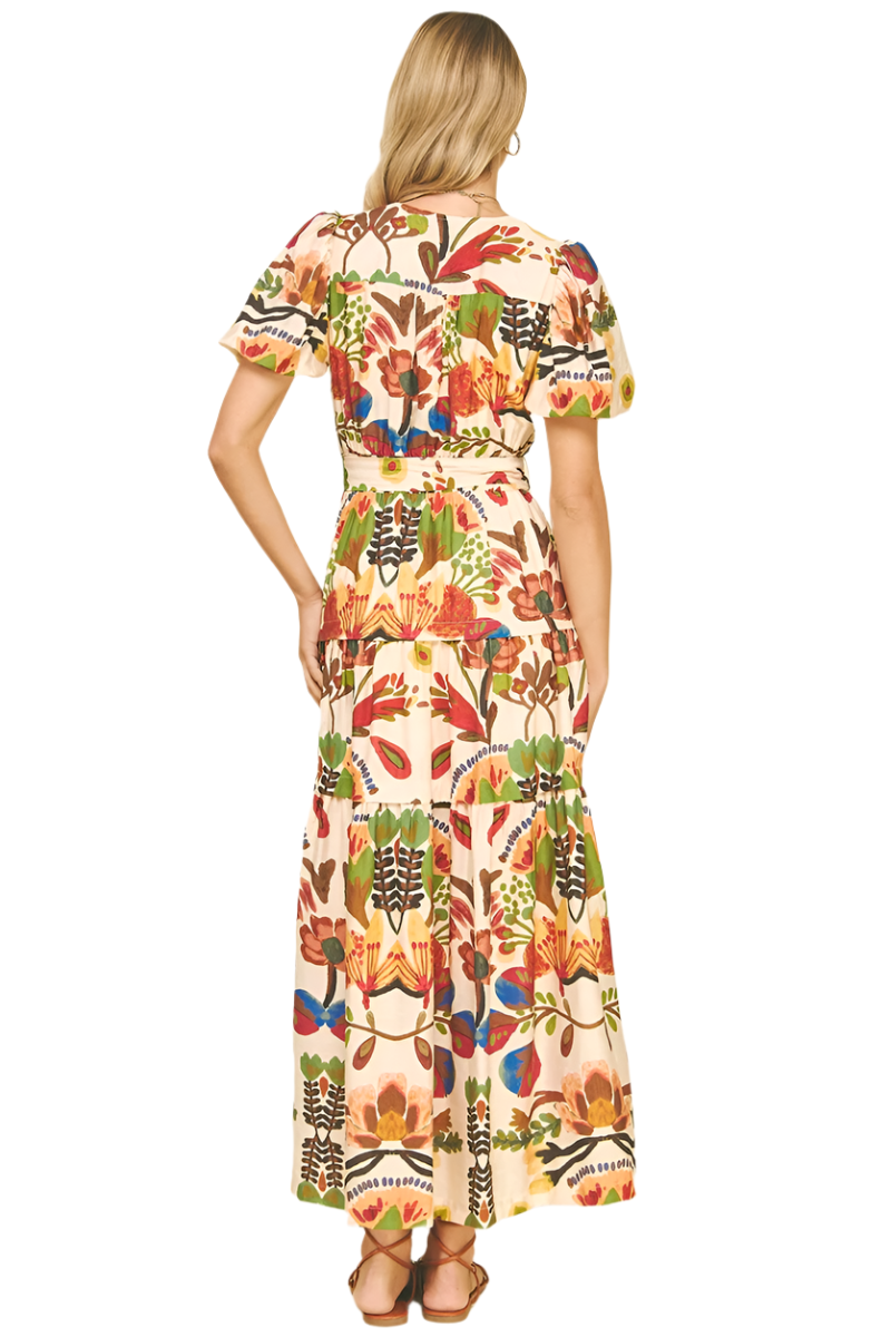 Short Sleeve Long Dress