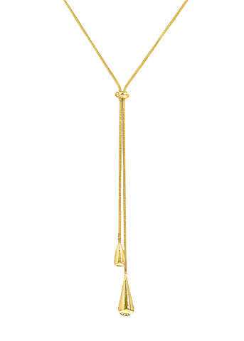 End Teardrop Slider Y Necklace