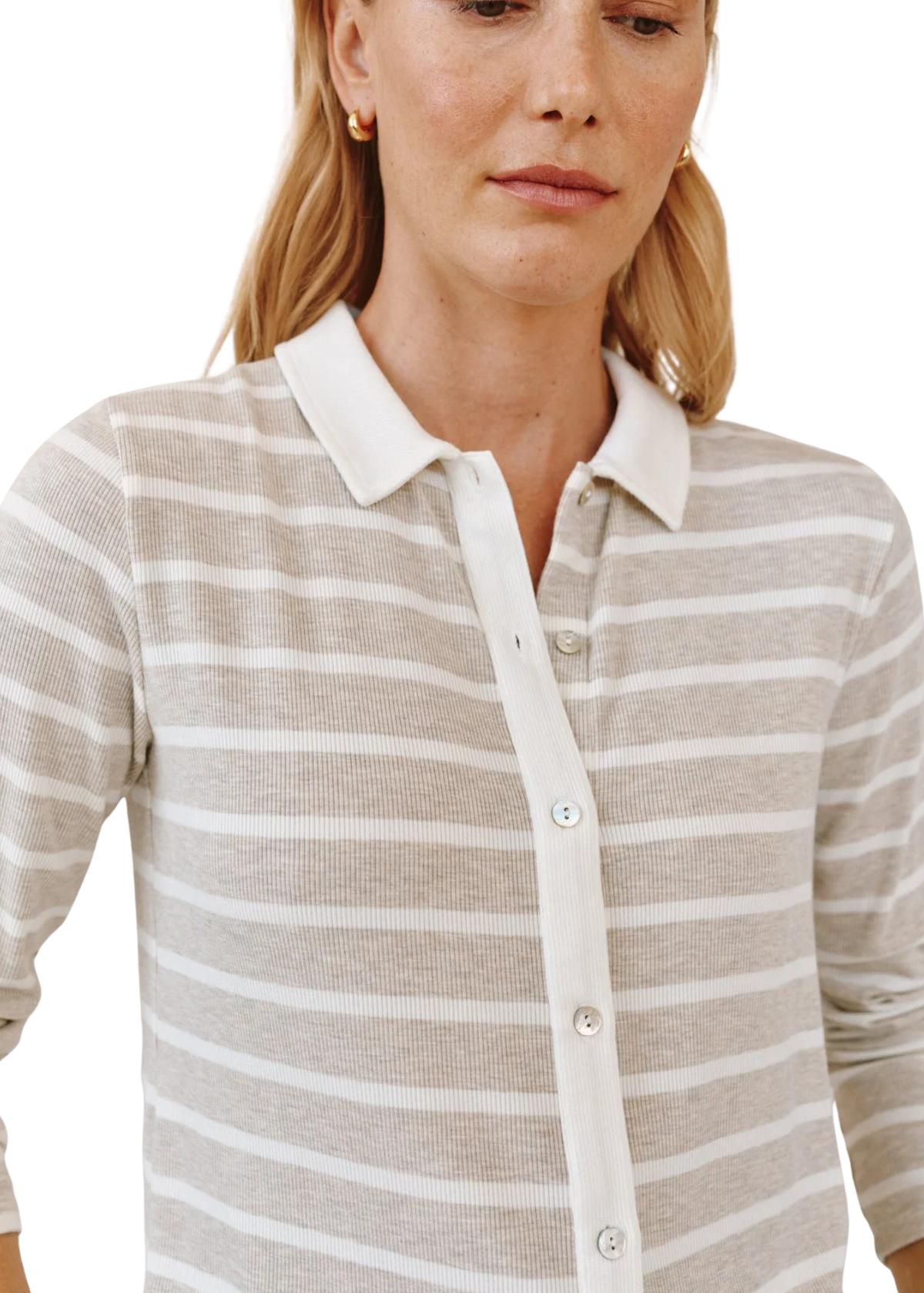 Contrast Placket Button Down