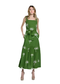 Sadira Embroidered Midi Dress