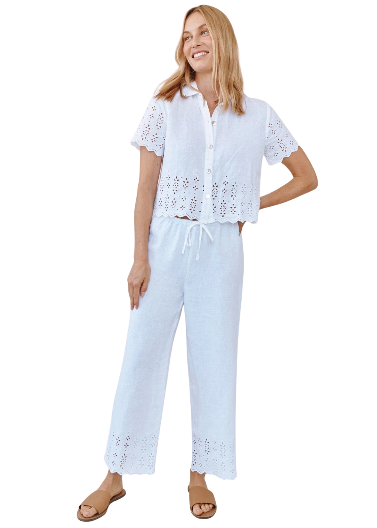 Short Sleeve Embroidered Button Down
