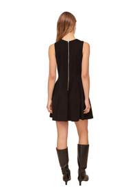 Sleeveless Seamed Fit & Flare Dress