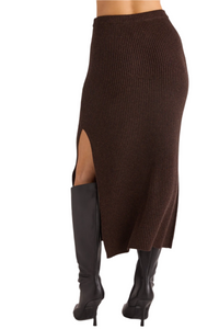 Knit Skirt With Side Slit