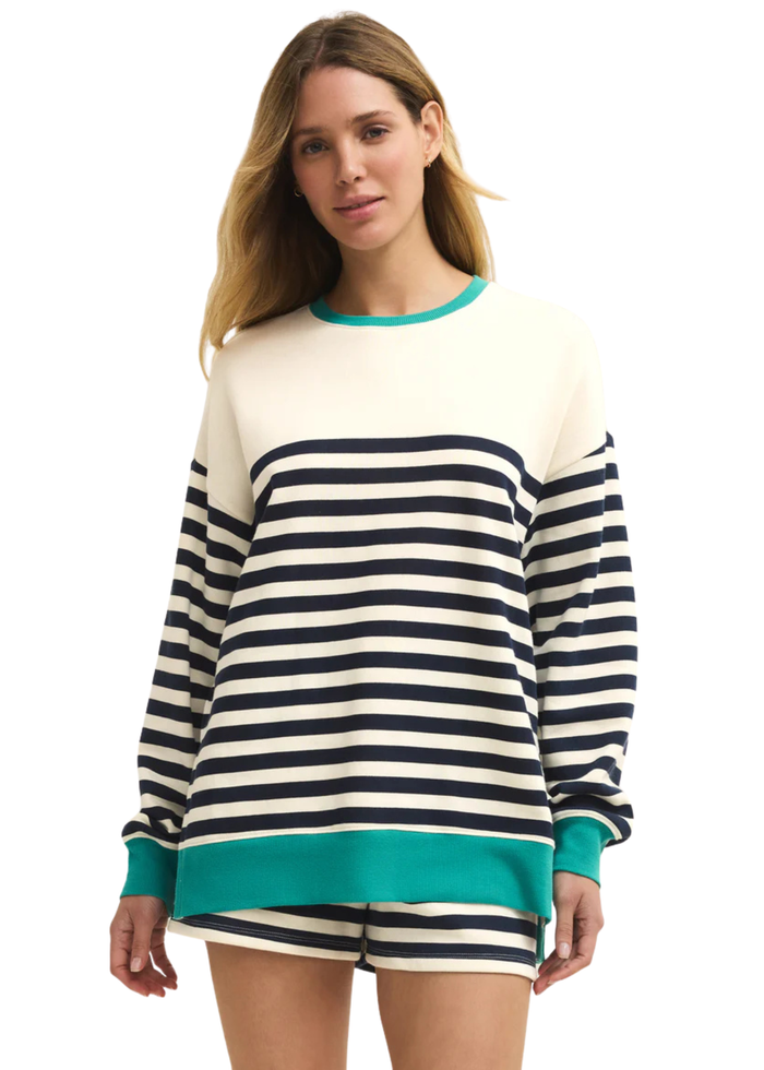 Layer Up Stripe Sweatshirt