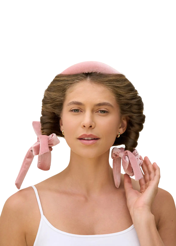 Terracotta Velvet Heatless Curling Set