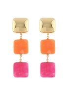 Linear Square Earrings