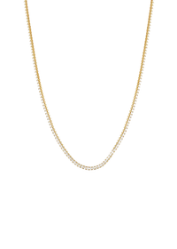 2mm CZ Cupchain Necklace