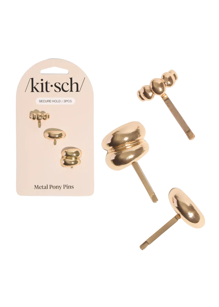 Gold Metal Pony Pins Set