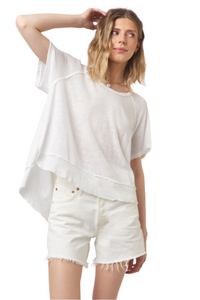 Lina Textured Scoop Neck Tee