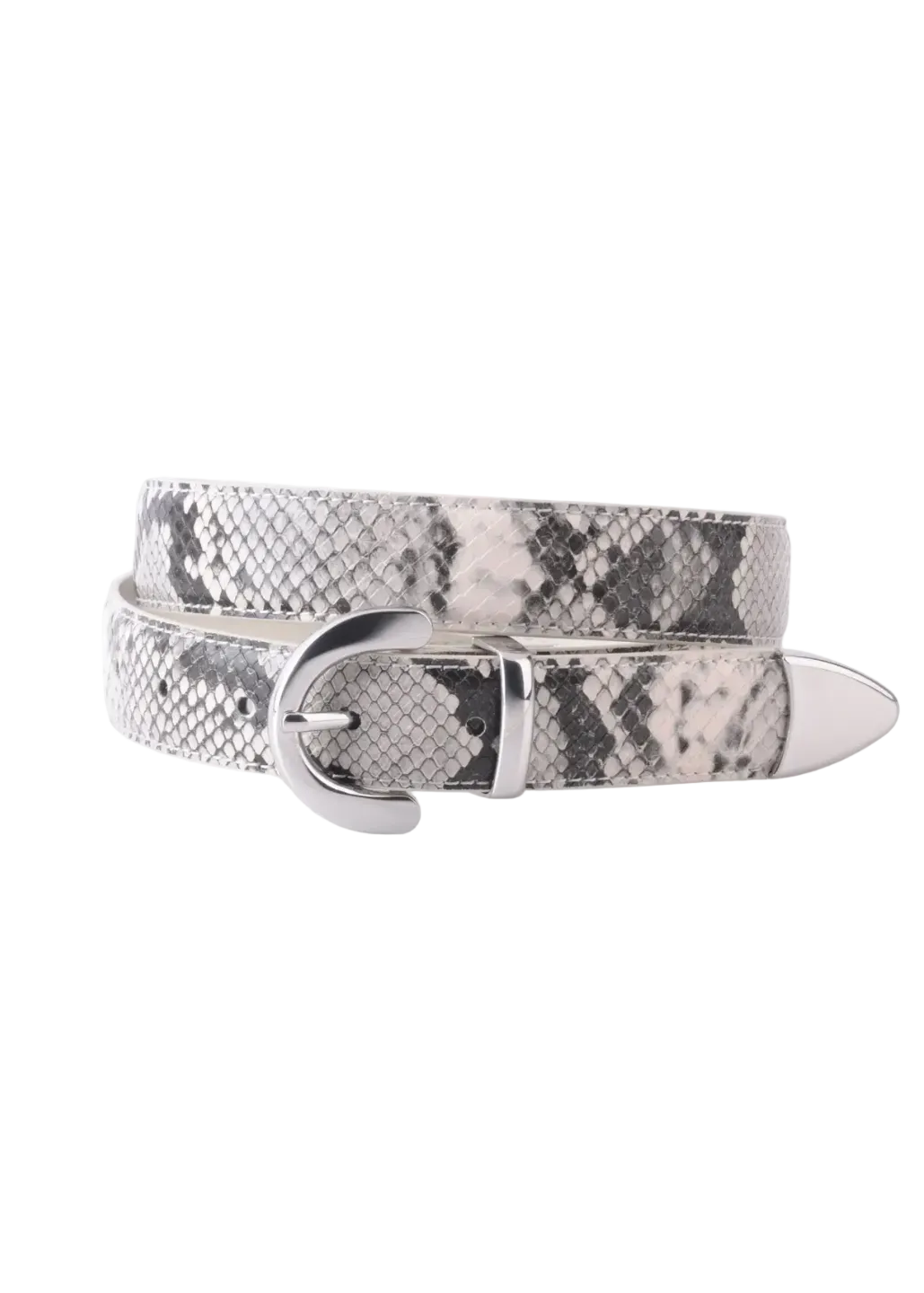 Python Leather Snake Skin Belt