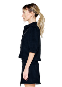 Vynessa Faux Suede Top
