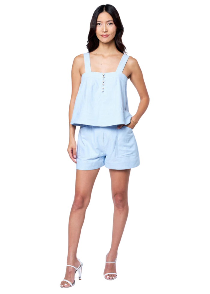 Susana Topstitched Shorts