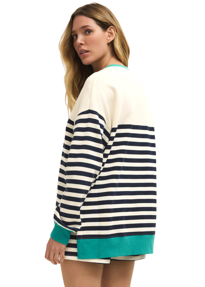 Layer Up Stripe Sweatshirt
