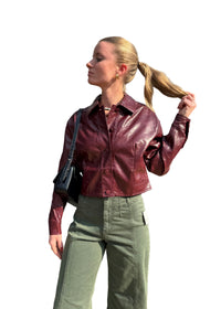 Caleb Faux Leather Jacket