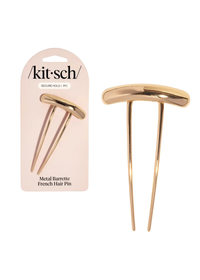 Mini Metal Barrette French Hair Pin - Gold