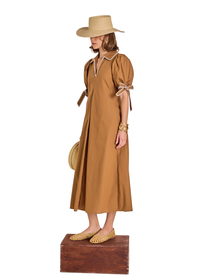 Stitch Detailed Midi Dress