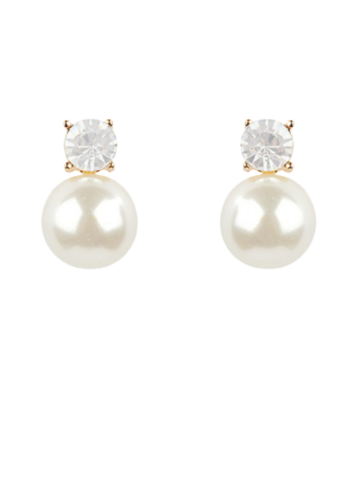 Round Cry w/ Round Pearl Drop Earring