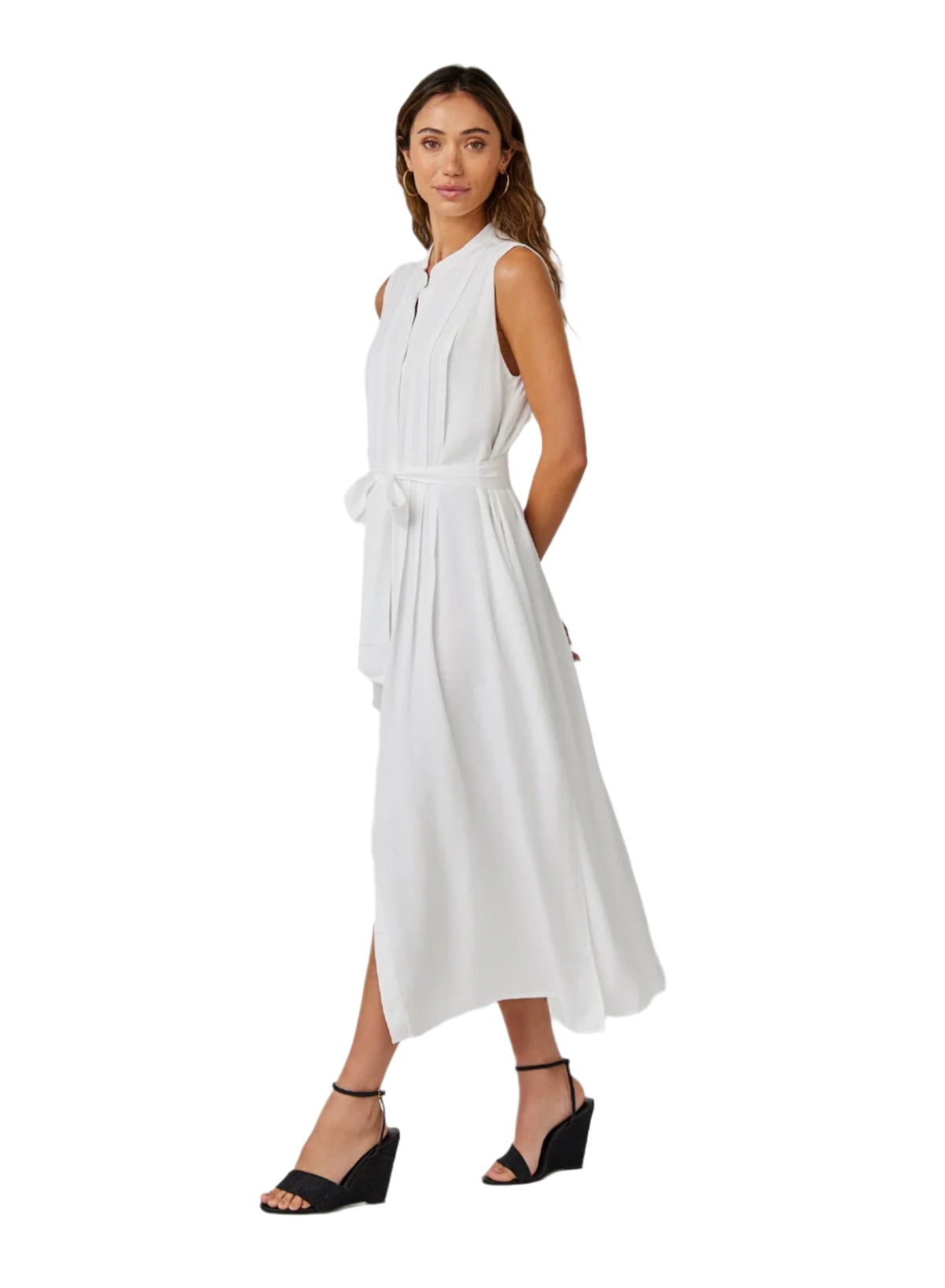 Pintuck Maxi Dress