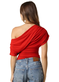 Carina Draped One Shoulder Top