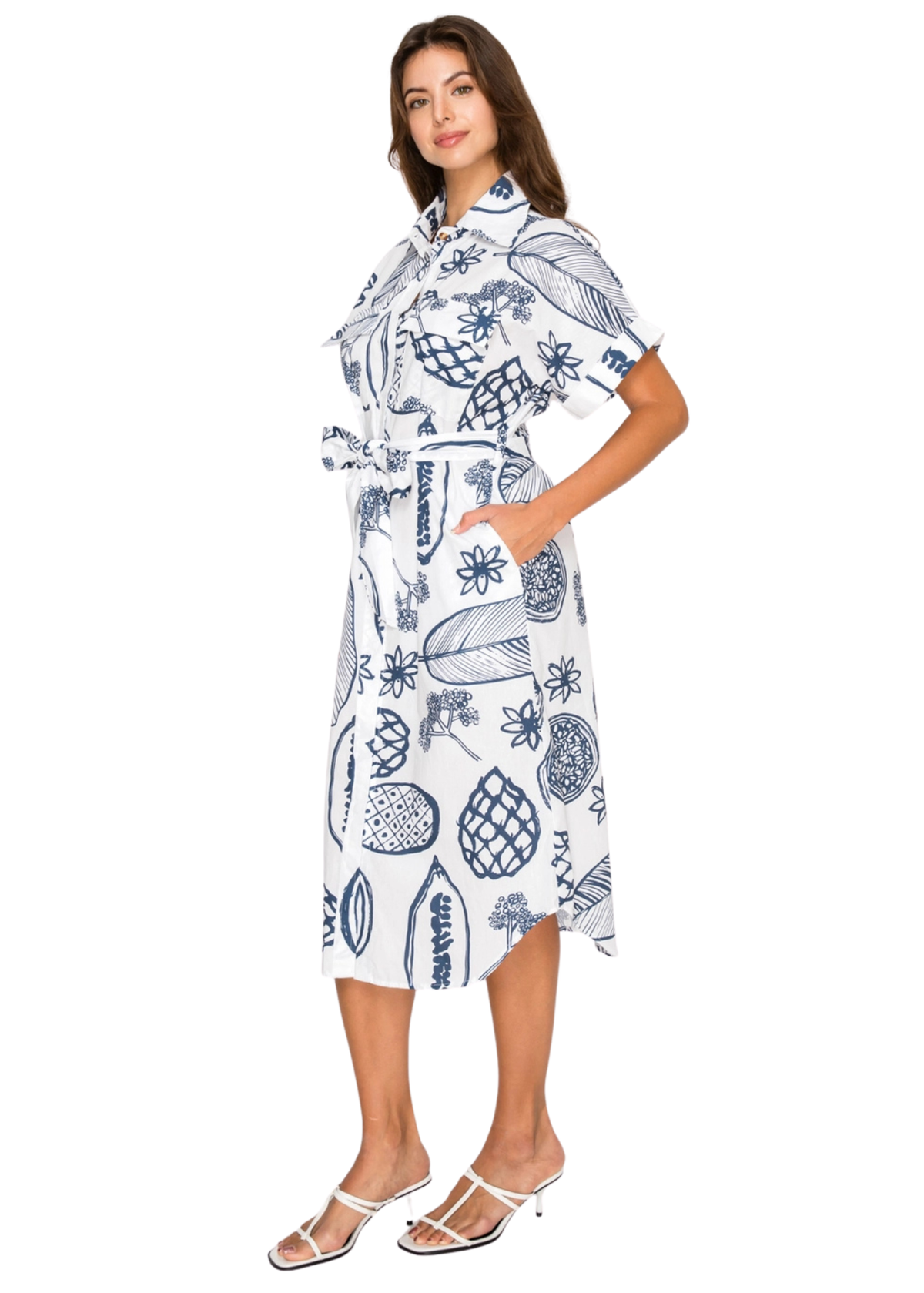 Fruit Delight Shirt Dress
