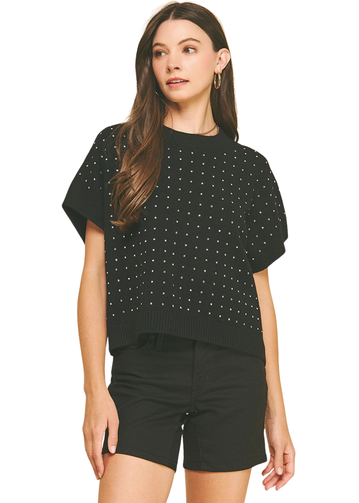 Stone Embroidered Sweater