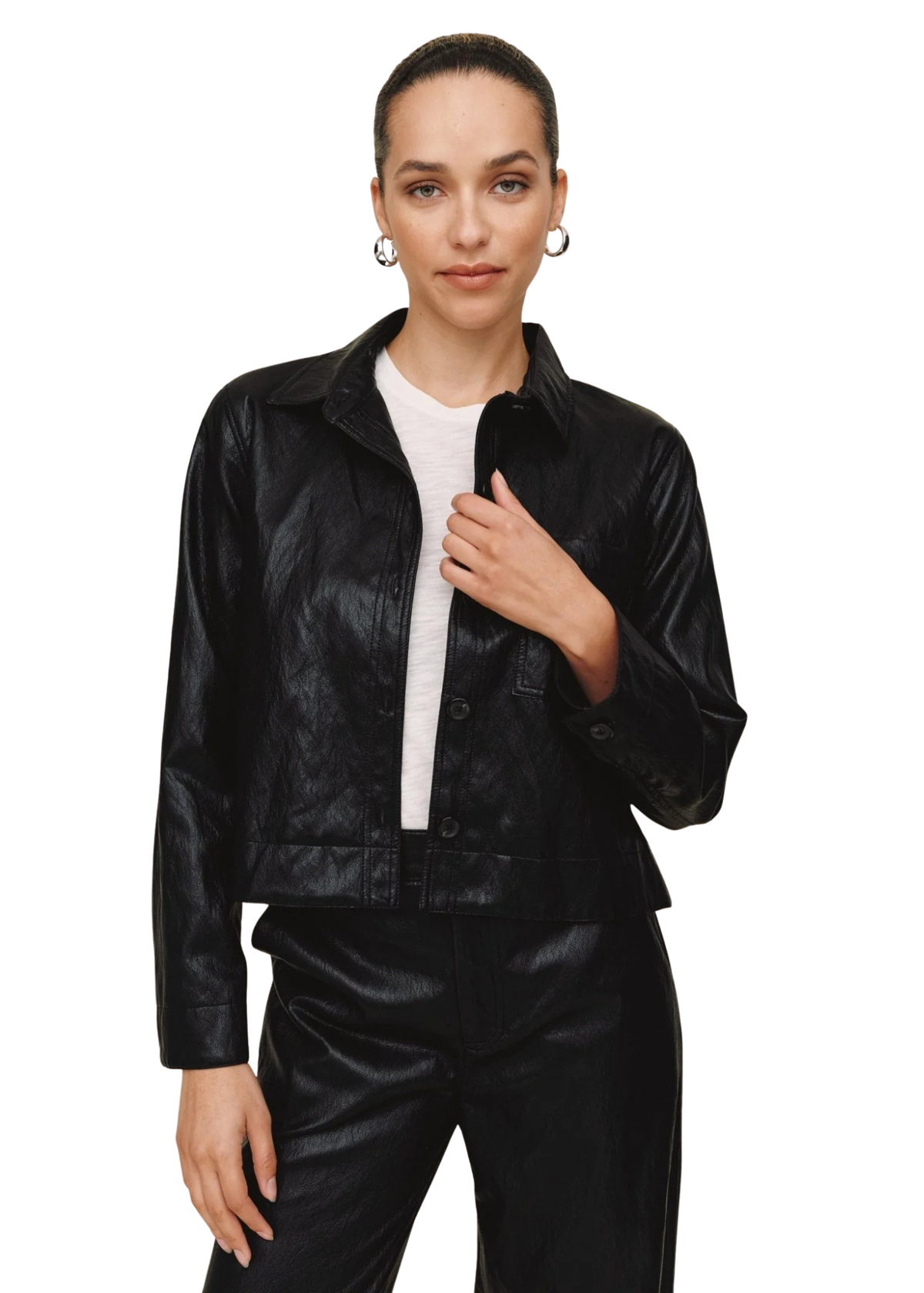 Crop Pocket Button Down