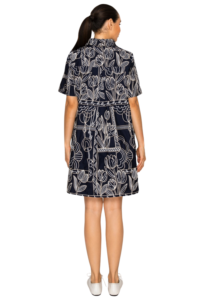 Selene's Stitch Shirt Dress