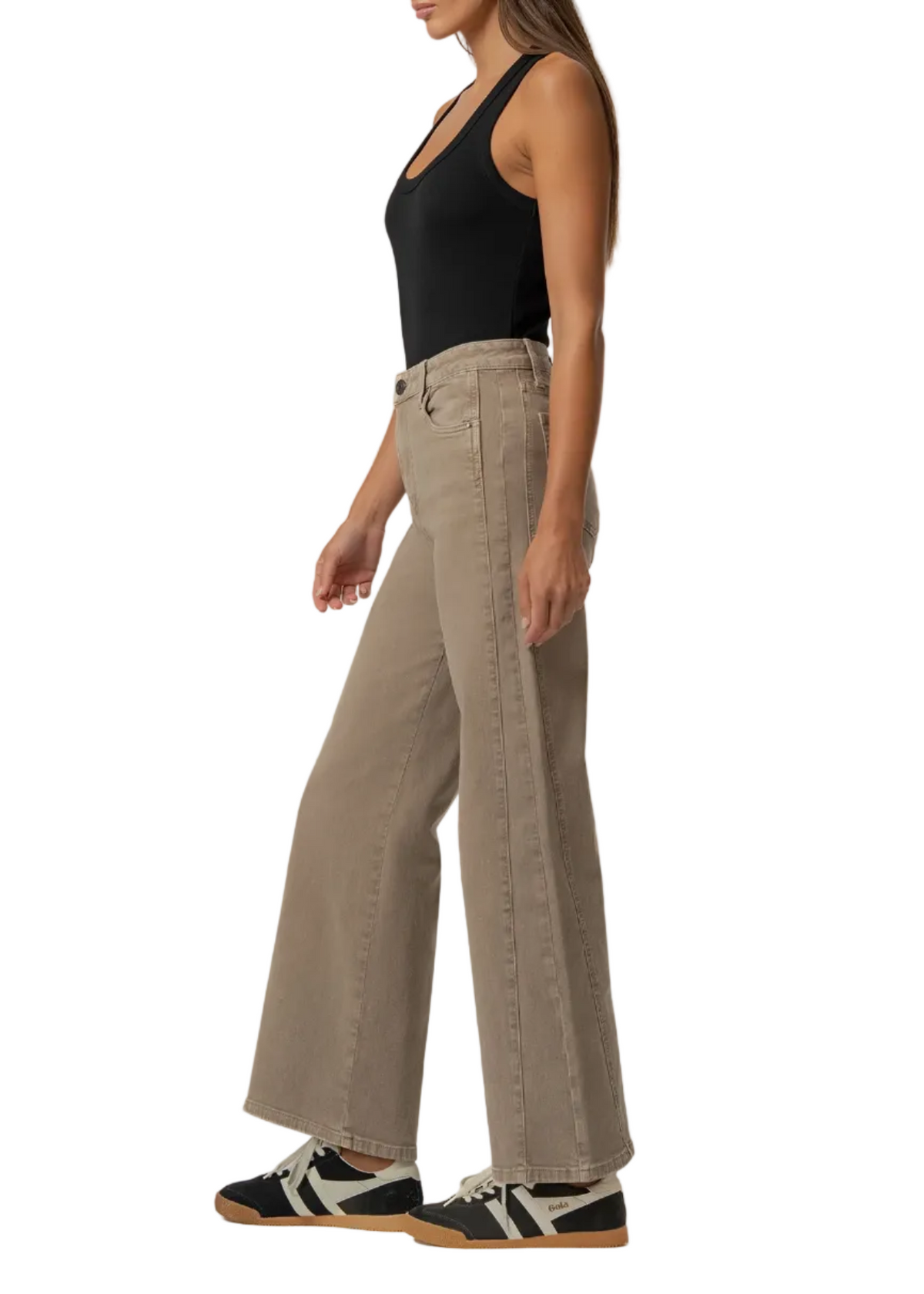 Meg High Rise Wide Leg Side Panel