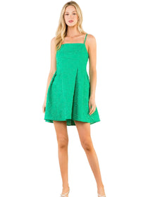 Spaghetti Strap Textured Dress