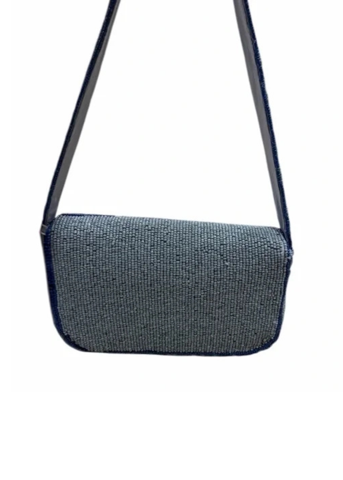 Sardines in Tin Can Olive Oil Crossbody Beaded Bag, Olives