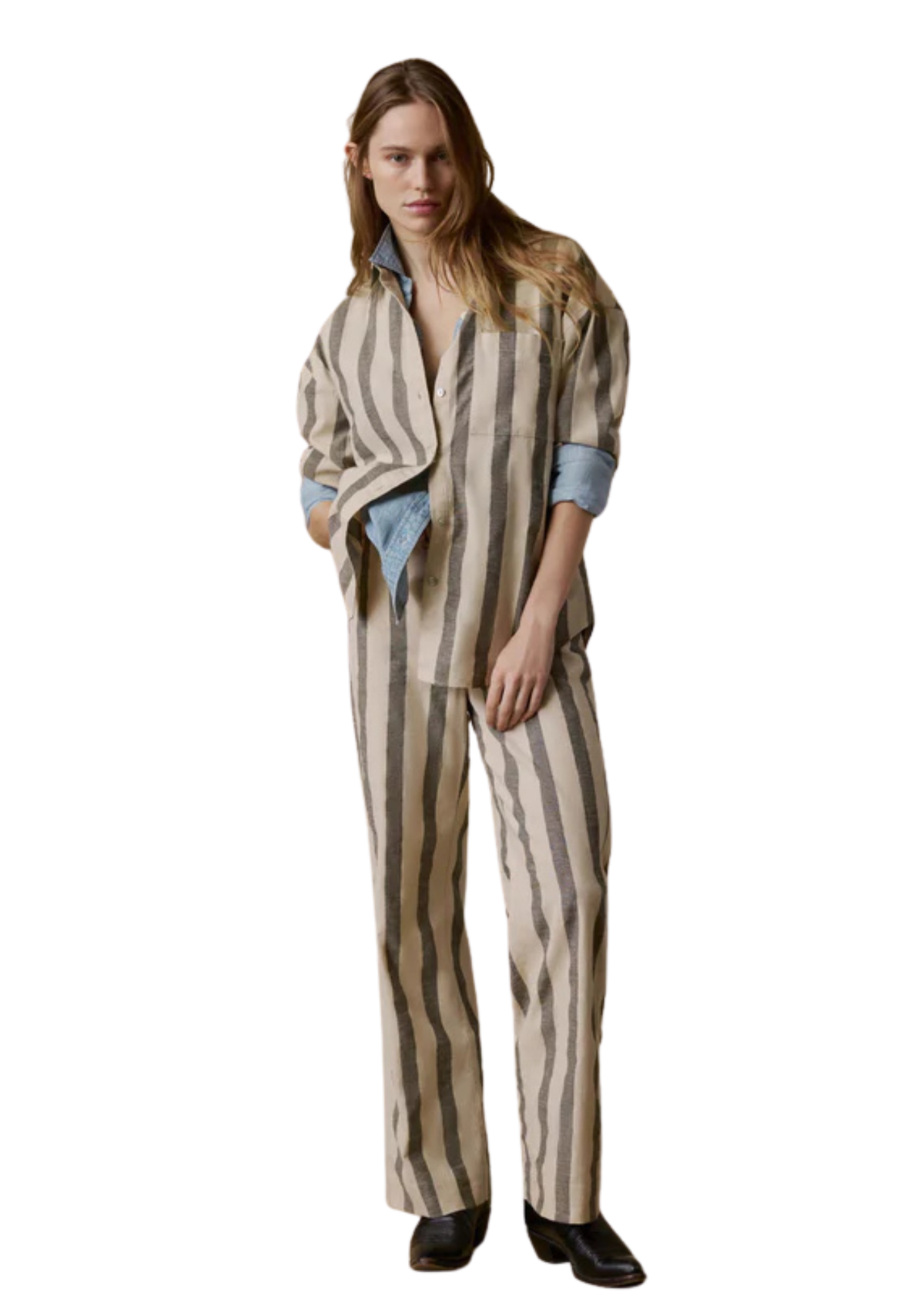 Cotton Linen Relaxed Shirt