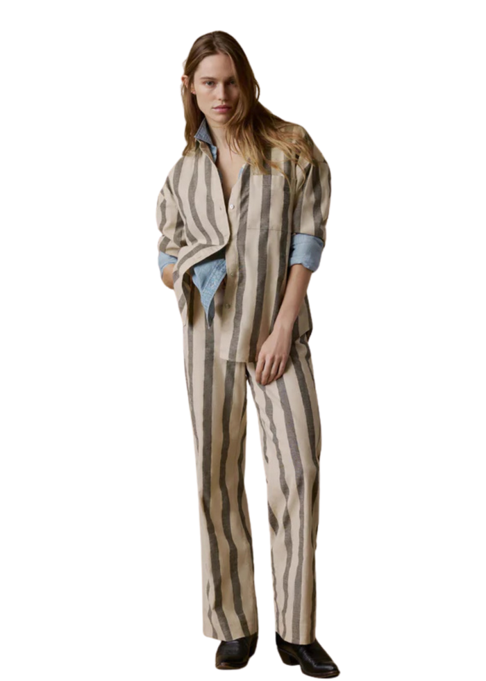 Cotton Linen Relaxed Shirt