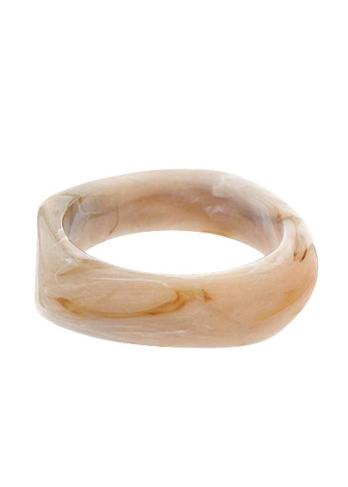 Angled Acrylic Bangle Bracelet