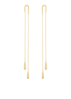 End Teardrop U Shape Chain Earrings