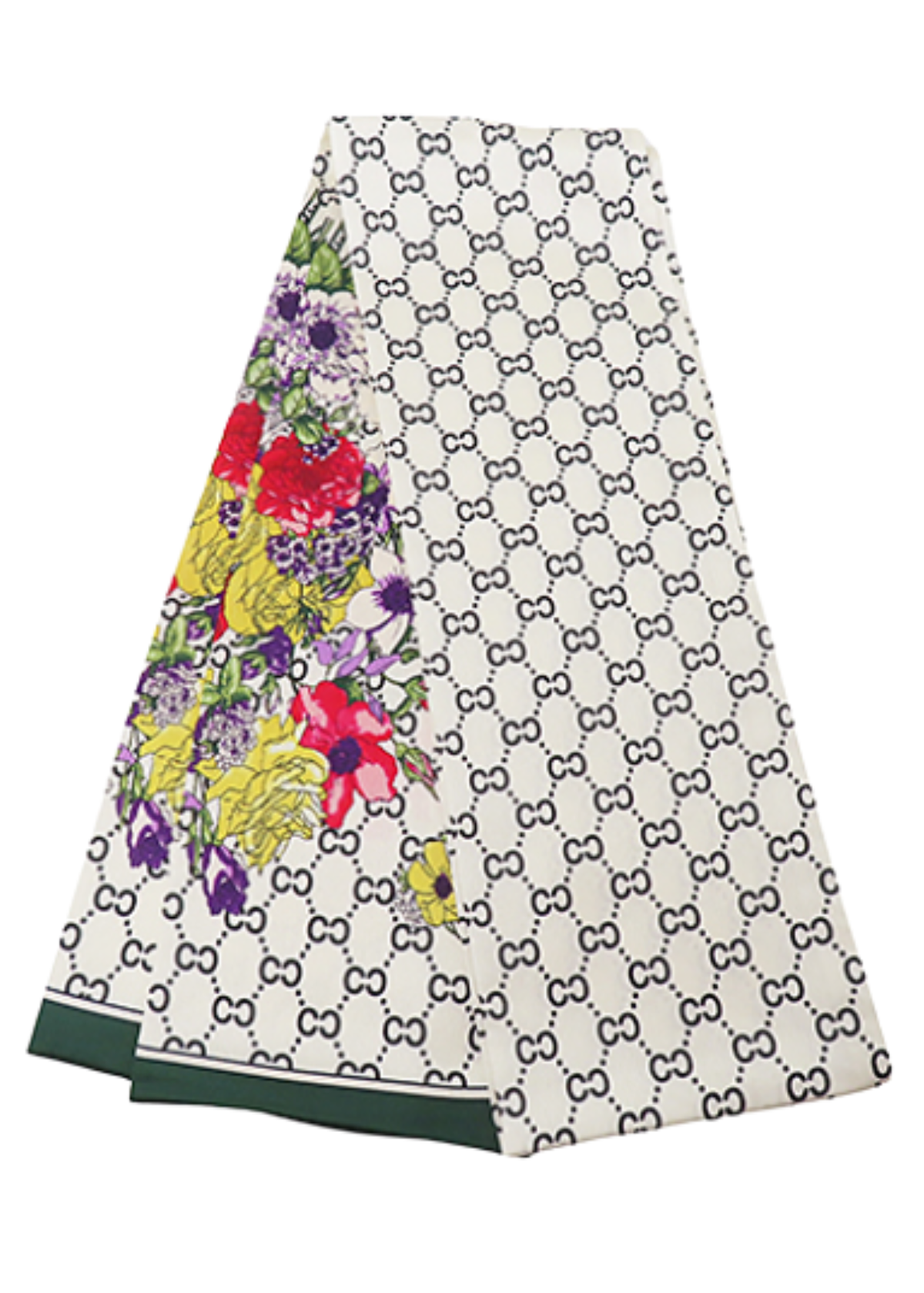 Floral Print Narrow Scarf