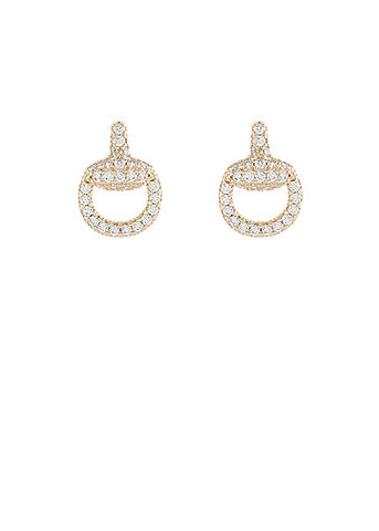 Cylinder Cable Cuff Bracelet - Two Tone