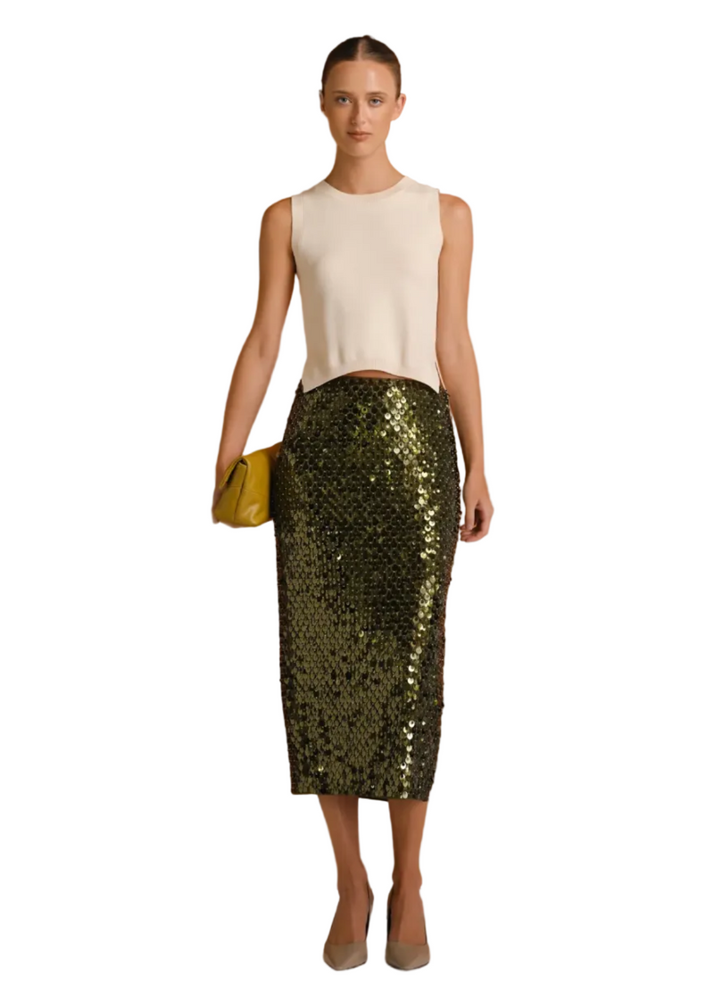 Pallette Pencil Midi Skirt