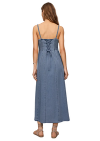 Leonora Indigo Midi Dress