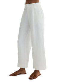 Pleated Wide Leg Ankle Pant