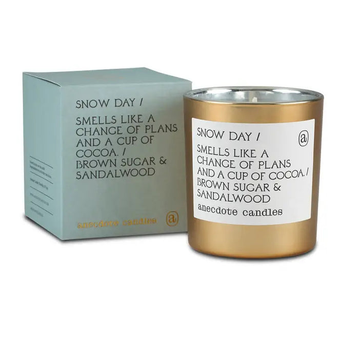 Snow Day (Brown Sugar & Sandalwood) Gold Tumbler Candle