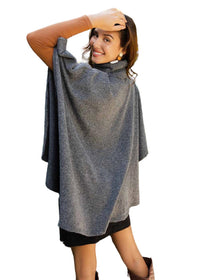 Eco Friendly Turtleneck Poncho